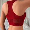 Women Sexy Tank Tops Fishnet Hollow Out Sports Off Shoulder Crop Top Female Outwear Stretch Comfortable Casual Tanks Chic Vest - MAGUSTA BEAUTY