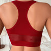 Women Sexy Tank Tops Fishnet Hollow Out Sports Off Shoulder Crop Top Female Outwear Stretch Comfortable Casual Tanks Chic Vest - MAGUSTA BEAUTY