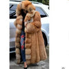 Women Solid Plush Warm Cardigan Coat Autumn Winter Faux Fur Large Coat Women's Casual Long Sleeve Hooded Faux Fur Coat - MAGUSTA BEAUTY