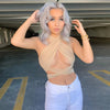 Women Strappy Cross Over Front Cut Out Halter Neck Sleeveless Backless Wrap Crop Top Bandage Vest Summer Sexy Tops Woman Clothes - MAGUSTA BEAUTY