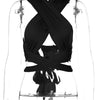 Women Strappy Cross Over Front Cut Out Halter Neck Sleeveless Backless Wrap Crop Top Bandage Vest Summer Sexy Tops Woman Clothes - MAGUSTA BEAUTY
