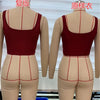 Women Tanks Vest Crop Tops Summer Sleeveless Slash Neck Tanks For Women Solid White Red Strap Sports Tank Tops Lady - MAGUSTA BEAUTY
