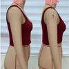 Women Tanks Vest Crop Tops Summer Sleeveless Slash Neck Tanks For Women Solid White Red Strap Sports Tank Tops Lady - MAGUSTA BEAUTY