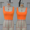 Women Tanks Vest Crop Tops Summer Sleeveless Slash Neck Tanks For Women Solid White Red Strap Sports Tank Tops Lady - MAGUSTA BEAUTY