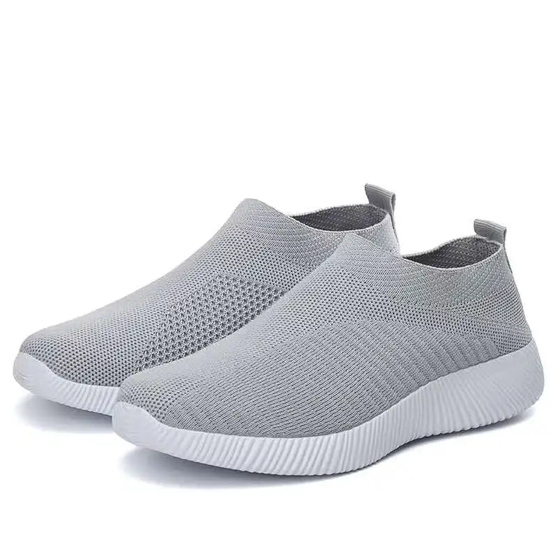 Women Vulcanized Shoes High Quality Women Sneakers Slip On Flats Shoes Women Loafers Plus Size 42 Walking Flat - MAGUSTA BEAUTY
