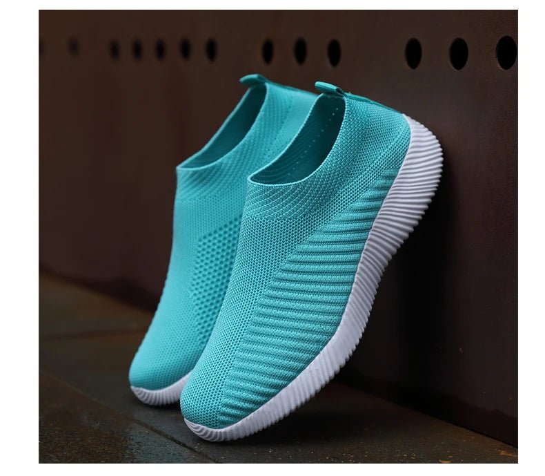 Women Vulcanized Shoes High Quality Women Sneakers Slip On Flats Shoes Women Loafers Plus Size 42 Walking Flat - MAGUSTA BEAUTY