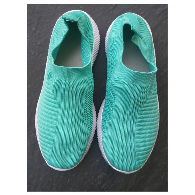 Women Vulcanized Shoes High Quality Women Sneakers Slip On Flats Shoes Women Loafers Plus Size 42 Walking Flat - MAGUSTA BEAUTY