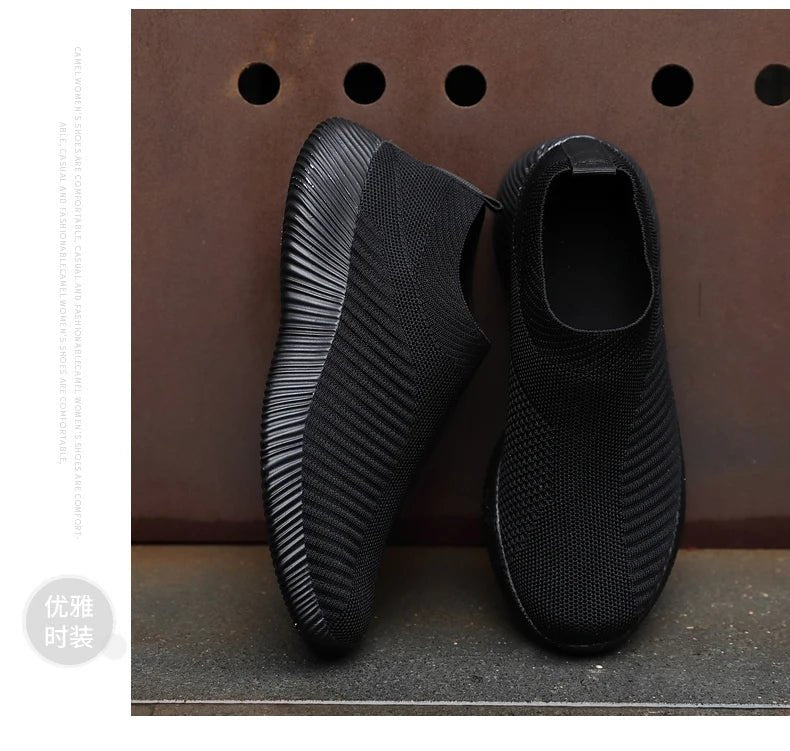 Women Vulcanized Shoes High Quality Women Sneakers Slip On Flats Shoes Women Loafers Plus Size 42 Walking Flat - MAGUSTA BEAUTY