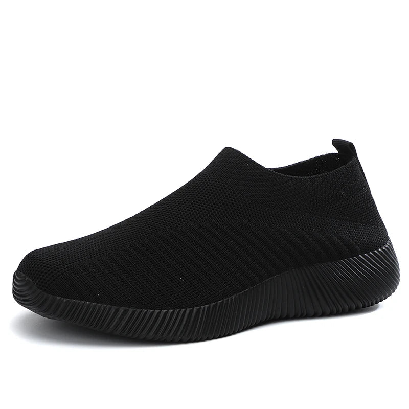Women Vulcanized Shoes High Quality Women Sneakers Slip On Flats Shoes Women Loafers Plus Size 42 Walking Flat - MAGUSTA BEAUTY