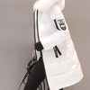 Women Winter Fur Collar Hooded Parka Fashion Letter Patch Zipper Pockets Design Long Jacket Elegant Slim Warm Thick Female Coats - MAGUSTA BEAUTY