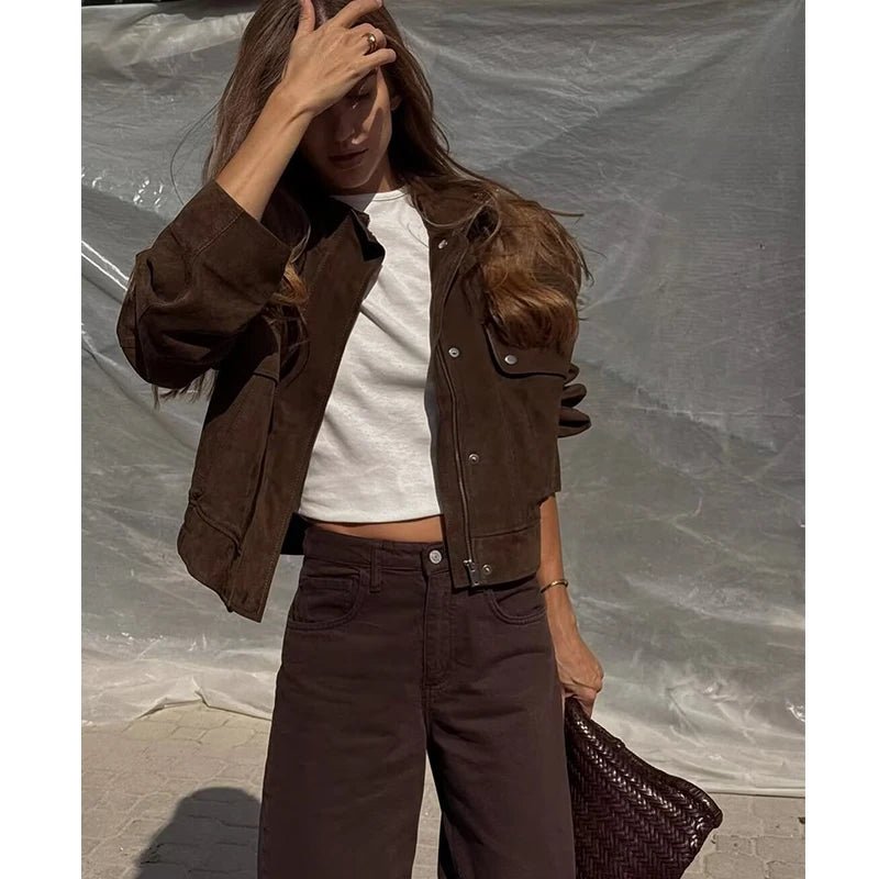 Women's Autumn Jackets 2025 New Fashion Big Pocket Elegant Women's Loose Warm Jackets Autumn Street Chic Young Student Coats - MAGUSTA BEAUTY