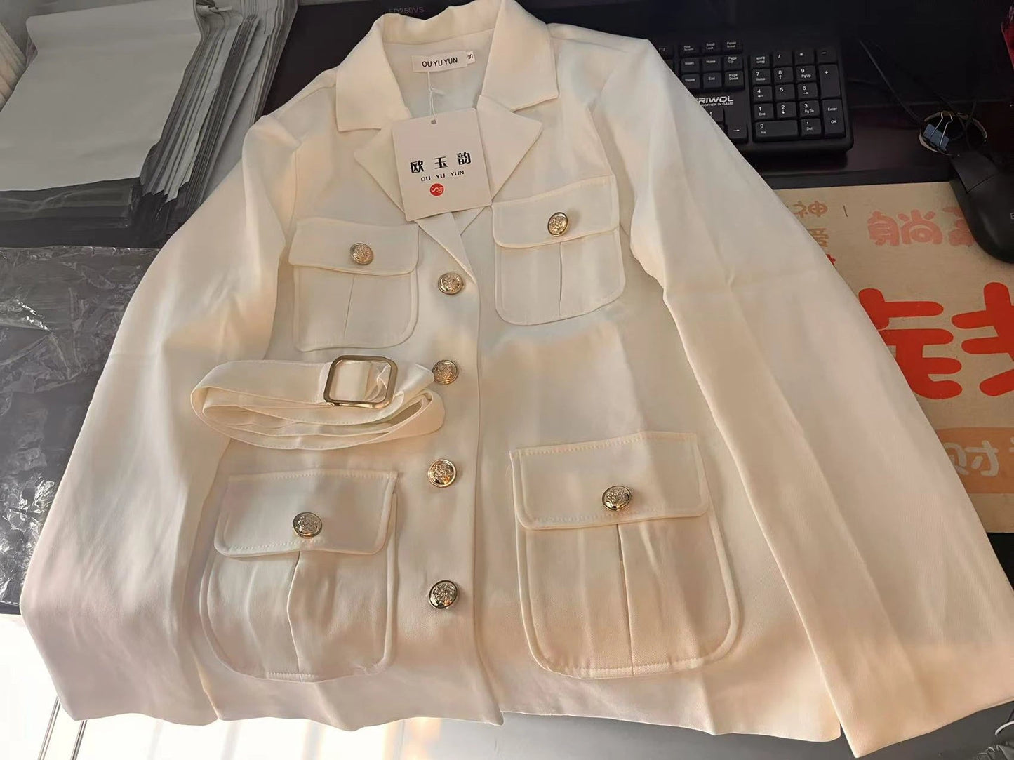 Women's Blazer Coat New 2025 Autumn Long Sleeve Casual Single Breasted Elegant Office Waist Ladies Suit Jacket lady Outerwear - MAGUSTA BEAUTY