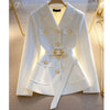 Women's Blazer Coat New 2025 Autumn Long Sleeve Casual Single Breasted Elegant Office Waist Ladies Suit Jacket lady Outerwear - MAGUSTA BEAUTY