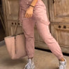 Women's Cargo Pants Casual Trousers 2026 Spring Autumn Solid Color Trend Street Pocket Design Cuff Suspenders Streetwear Women - MAGUSTA BEAUTY