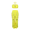 Women's Two - piece Solid Color Hanging Neck Hollow Top Sexy Perforated Slim Fit Pants Set 2026 Summer - MAGUSTA BEAUTY