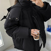 Women's Winter Warm Padded Jacket Coat 2025 New Down Cotton Hooded Solid Thick Parka Waterproof Puffy Korean Fashion Outdoor - MAGUSTA BEAUTY