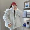 Women's Winter Warm Padded Jacket Coat 2025 New Down Cotton Hooded Solid Thick Parka Waterproof Puffy Korean Fashion Outdoor - MAGUSTA BEAUTY