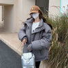 Women's Winter Warm Padded Jacket Coat 2025 New Down Cotton Hooded Solid Thick Parka Waterproof Puffy Korean Fashion Outdoor - MAGUSTA BEAUTY