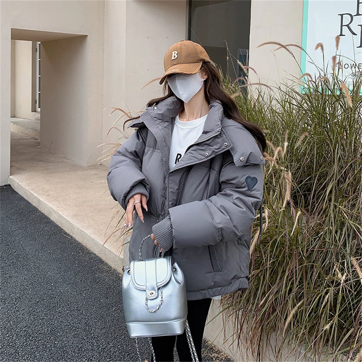 Women's Winter Warm Padded Jacket Coat 2025 New Down Cotton Hooded Solid Thick Parka Waterproof Puffy Korean Fashion Outdoor - MAGUSTA BEAUTY