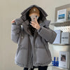 Women's Winter Warm Padded Jacket Coat 2025 New Down Cotton Hooded Solid Thick Parka Waterproof Puffy Korean Fashion Outdoor - MAGUSTA BEAUTY