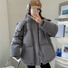 Women's Winter Warm Padded Jacket Coat 2025 New Down Cotton Hooded Solid Thick Parka Waterproof Puffy Korean Fashion Outdoor - MAGUSTA BEAUTY