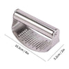 WORTHBUY Manual Stainless Steel Garlic Press, Garlic Chopped Ginger Crusher For Fruit Vegetable Tools Kitchen Accessories - MAGUSTA BEAUTY