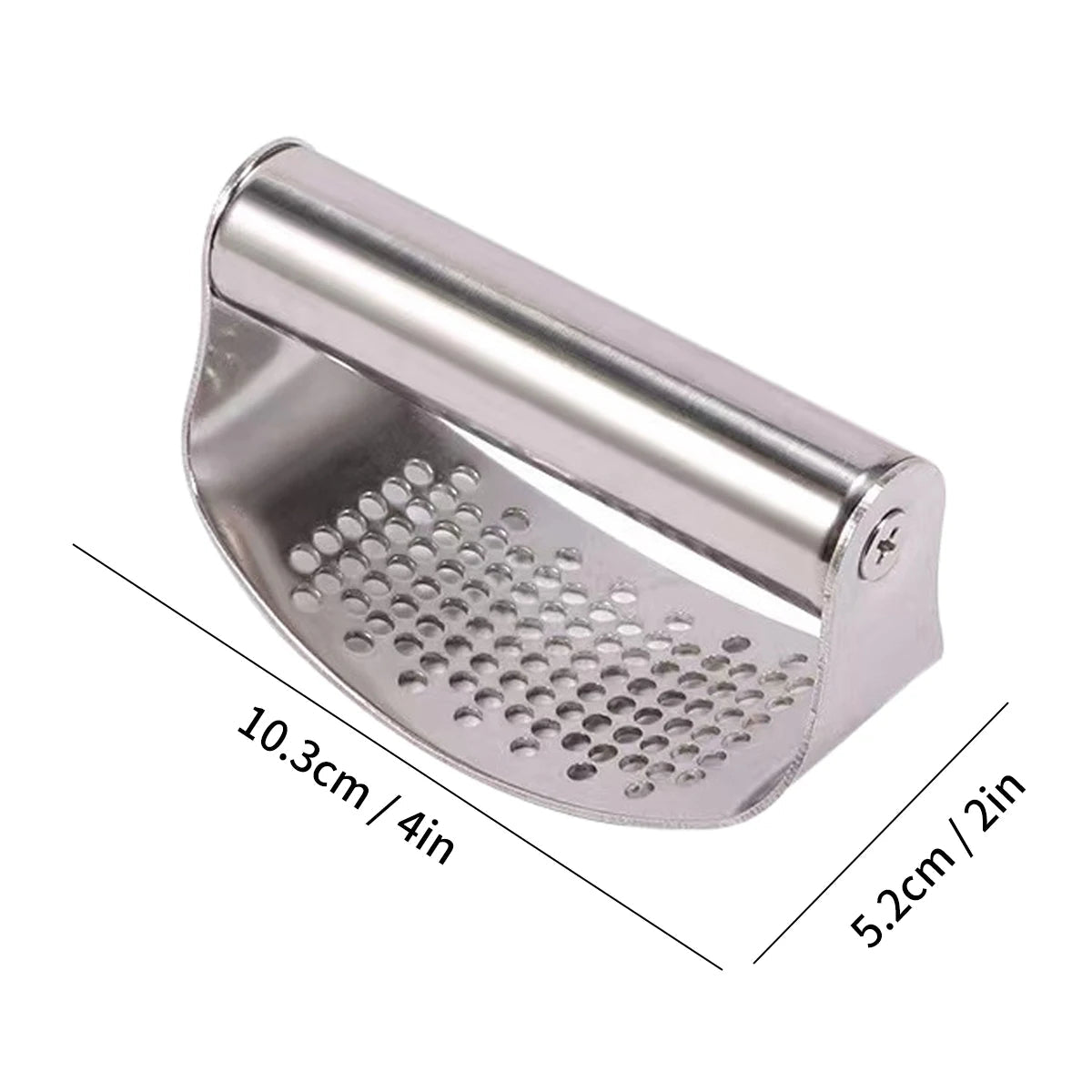 WORTHBUY Manual Stainless Steel Garlic Press, Garlic Chopped Ginger Crusher For Fruit Vegetable Tools Kitchen Accessories - MAGUSTA BEAUTY