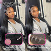 WowAngel 250% Pre Bleached 13x6 HD Lace Front Wigs 34in Glueless Straight Human Hair Wigs Pre Plucked Brazilian Hair For Women - MAGUSTA BEAUTY