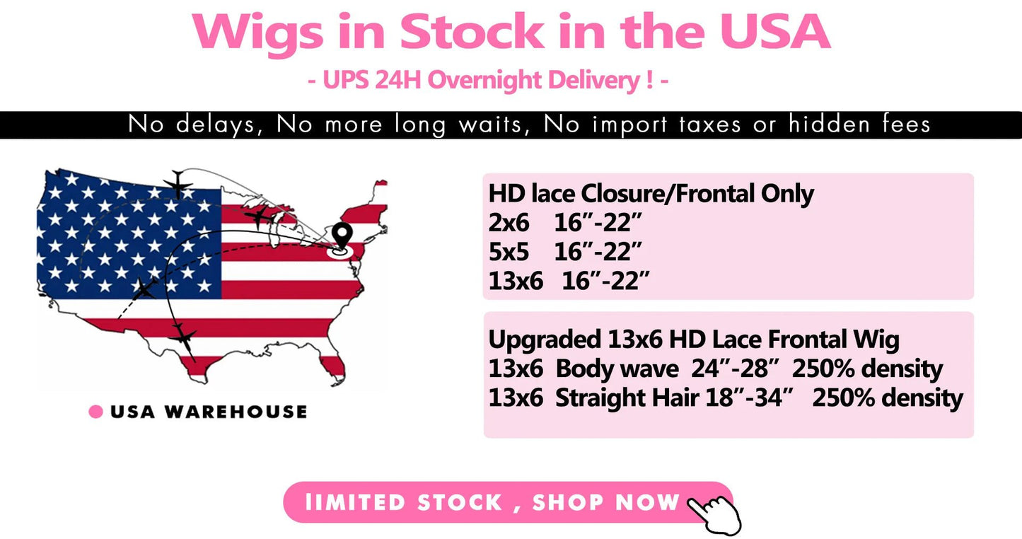 WowAngel 250% Pre Bleached 13x6 HD Lace Front Wigs 34in Glueless Straight Human Hair Wigs Pre Plucked Brazilian Hair For Women - MAGUSTA BEAUTY