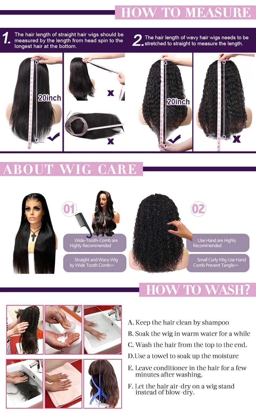 WowAngel 250% Pre Bleached 13x6 HD Lace Front Wigs 34in Glueless Straight Human Hair Wigs Pre Plucked Brazilian Hair For Women - MAGUSTA BEAUTY