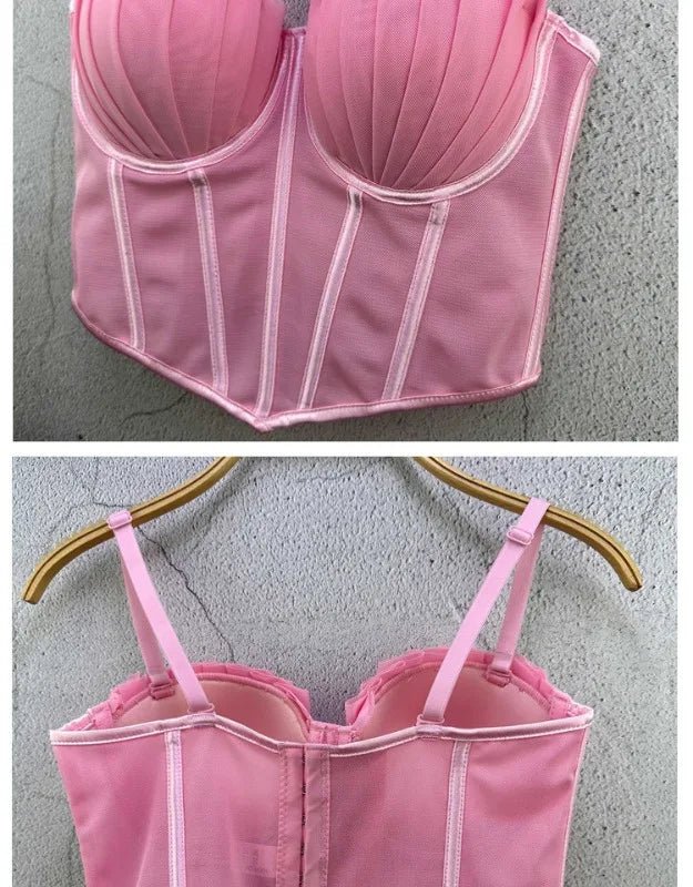Y2k Top Women Clothing Sexy Tops Camis Tees Fashion Clothes Corset Streetwear Party Club Underwear Bustiers Slimming Lingerie - MAGUSTA BEAUTY