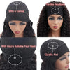 YAVIDA Curly Headband Wig Human Hair 10-24 Curly Hair Headband Wig Indian Virgin Machine Made Human Hair Wigs With Headband - MAGUSTA BEAUTY