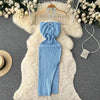 YuooMuoo Chic Fashion Sexy Package Hips Split Knitted Summer Dress 2025 Women Slim Elastic Bodycon Party Dress Streetwear Outfit - MAGUSTA BEAUTY