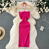 YuooMuoo Chic Fashion Sexy Package Hips Split Knitted Summer Dress 2025 Women Slim Elastic Bodycon Party Dress Streetwear Outfit - MAGUSTA BEAUTY